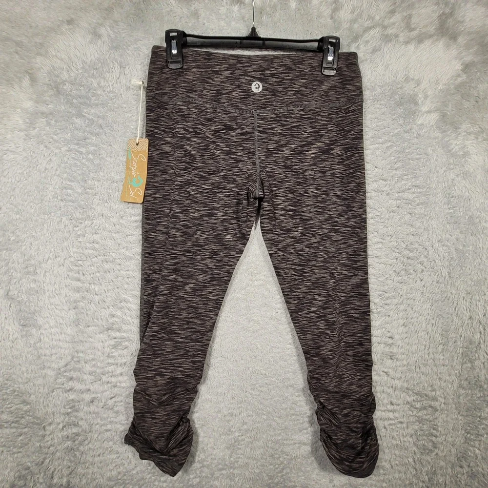 Scorpio Sol Space‎ Dye Ruched Cropped Leggings Womens Medium Yoga Pants